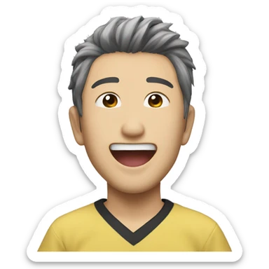 yuji itadori juming happy sticker