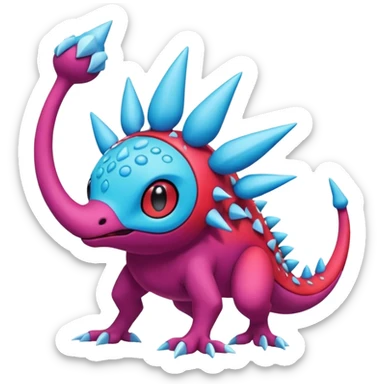 Plagg-Tikki-Spike-Trixie-Fakémon-Pokémon-animal-hybrid-fusion-creature (full body) sticker