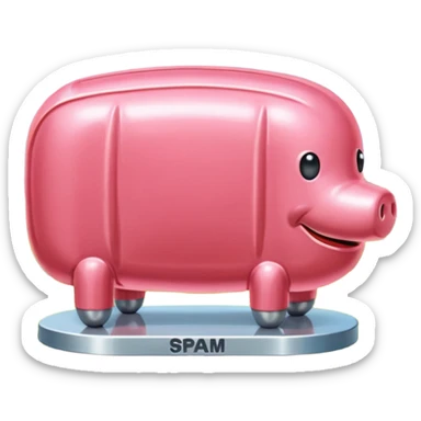  SPAM meat jeff koons style sculpture fine art french landscape  sticker