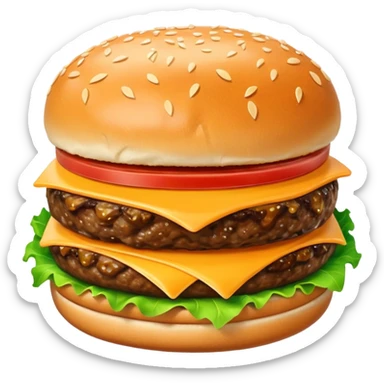 Hamburger sticker