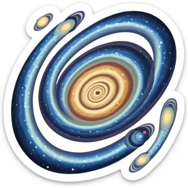 andromeda galaxy sticker