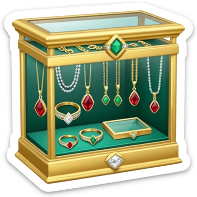 jewelry display case at Walmart sticker