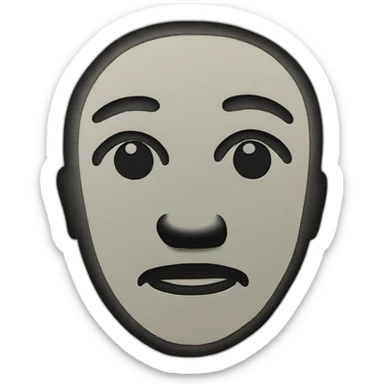 Lino printing on paper sticker