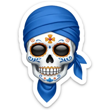 Calavera día de muertos perteneciente a los crips  sticker