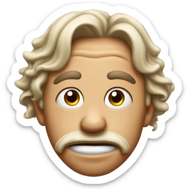 scrunched nose sticker