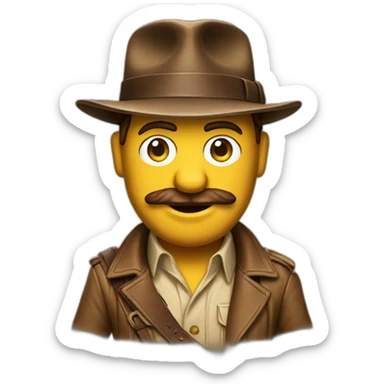 indiana jones muppet sticker