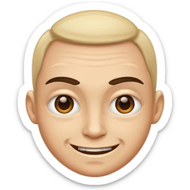 Extreme smirk face sticker