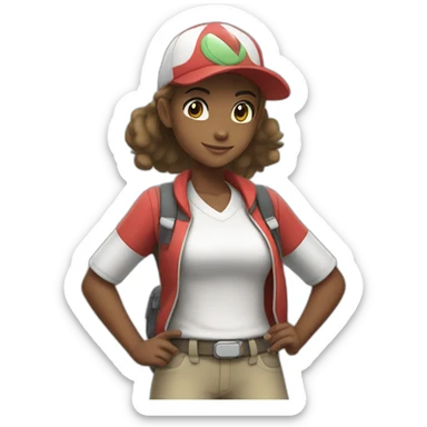 Serena Pokemon Trainer sticker