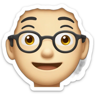 Nobita smile emoji sticker