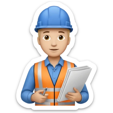 Ingeniero cuerpo completo hasta los pies  sticker