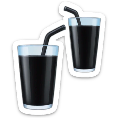 Black drink water with a crois sticker
