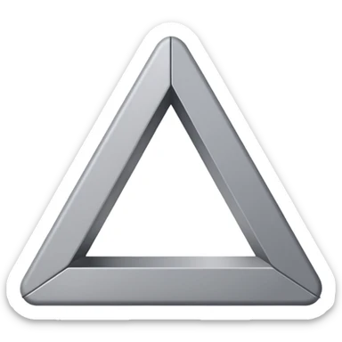 a triangle like a bureaucratic system sticker