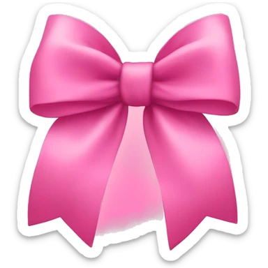 Pink bow sticker