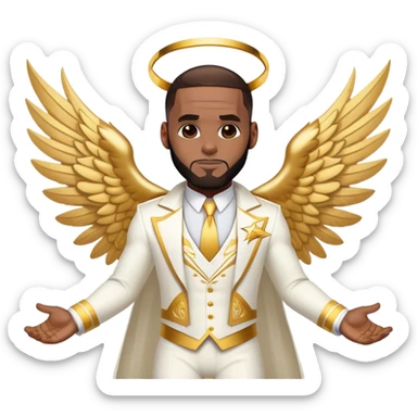 lebron james cosplaying mercy sticker