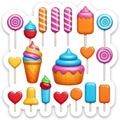 personified candy sweet treats sticker