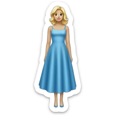 BLUE DRESS  sticker