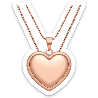 Rose gold necklace sticker