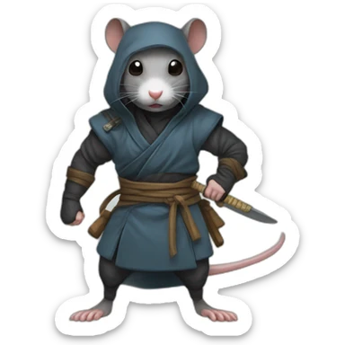 Ninja Rat sticker
