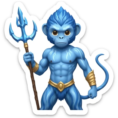 water elemental monkey warior sticker