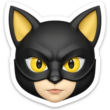 animalistic batman kitty sticker