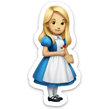 Alice in wonderland  sticker