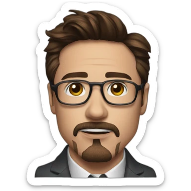 rober downey jr sticker
