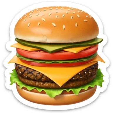 Kapibara burger sticker
