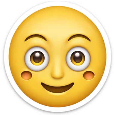 double smile. Take 2 regular yellow face smile emojis and compile them into one, so we have 3 eyes and a single smile as a result sticker