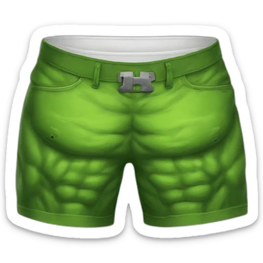 incredible hulk shorts destroyed sticker