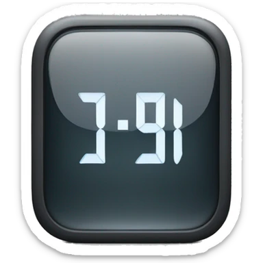 Digital iPhone clock showing 11:11 sticker