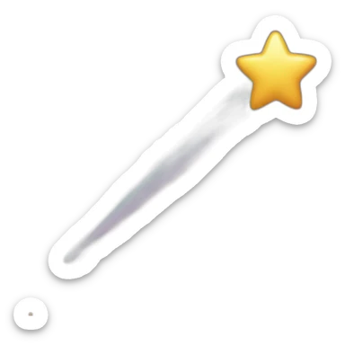 Shooting Star Space sticker