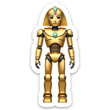 Pharaoh Robot full body  sticker