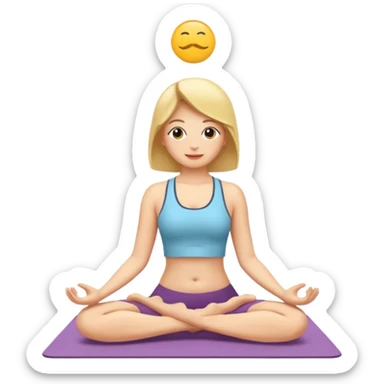 yoga sticker