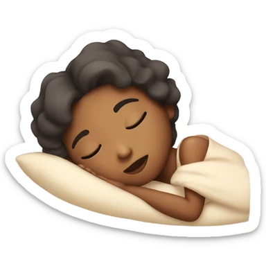 Sleep girl sticker