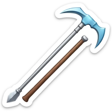 two sides pickaxe minecraft  sticker