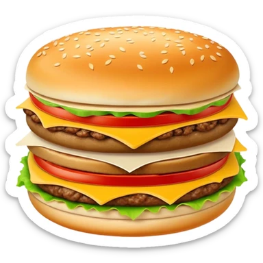 Xi'an Roujiamo Chinese hamburger with meat filling in flatbread, simplified emoji style with bold outlines and bright colors, cartoon style Shaanxi breakfast sandwich sticker