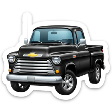 Black Chevy Truck sticker
