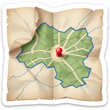 a slightly crumpled paper map with an attack strategy drawn on it, high detail, no text sticker