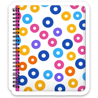 An aesthetic schoo notebook sticker