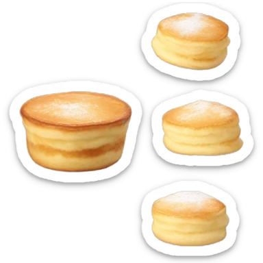 Soufflé pancake sticker