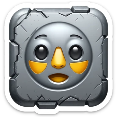 generate ultra realistic aluminum ore sticker