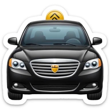 car in middle lane emoji sticker