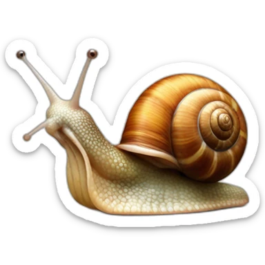 garden snail sticker