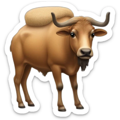 Chameau sur coccinelle sticker