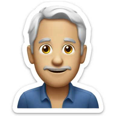 Very hungry man sticker