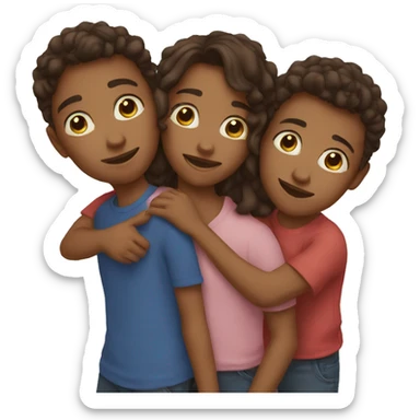 Sister & 3 brothers  sticker