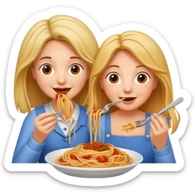 Lady and the tramp spaghetti  sticker