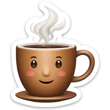 autumn coffee cup sticker