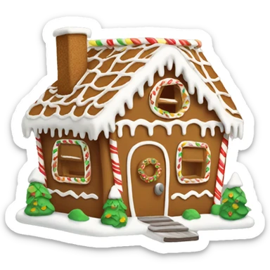 Gingerbread house sticker