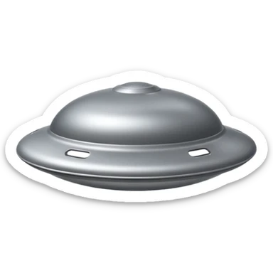 classic flying saucer sticker